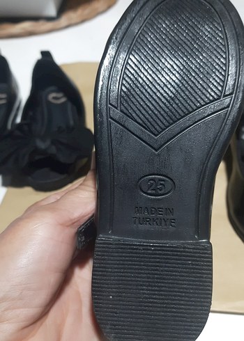 hm Kızlar için Siyah Tokalı Balerin Ayakkabısı kurdelalı - Görsel 9