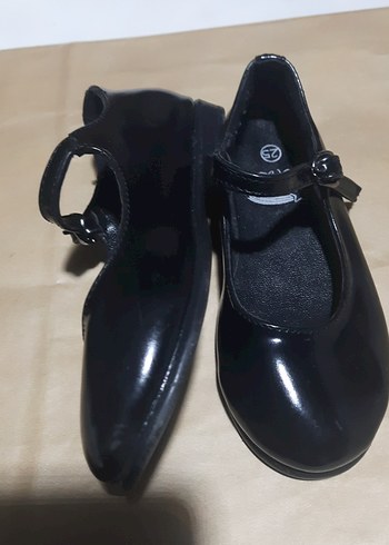 hm Kızlar için Siyah Tokalı Balerin Ayakkabısı kurdelalı - Görsel 8