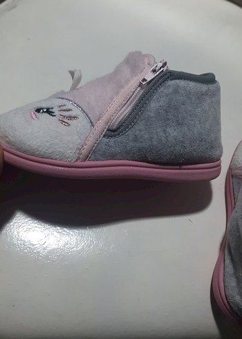 Kız Çocukları İçin Pembe Sıcak Ev Terlikleri - Görsel 5