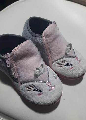 Kız Çocukları İçin Pembe Sıcak Ev Terlikleri - Görsel 3