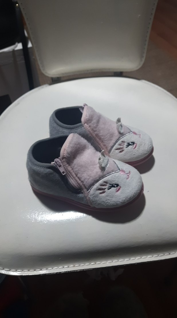 Kız Çocukları İçin Pembe Sıcak Ev Terlikleri - Görsel 2