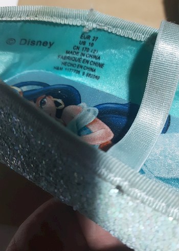 Kız Çocuk Parlak Mavi Simli Babet - Görsel 2