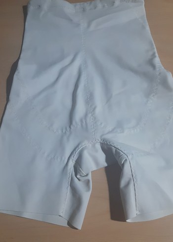 Beyaz Midi  bayan Korse 1 kere giyildi - Görsel 5