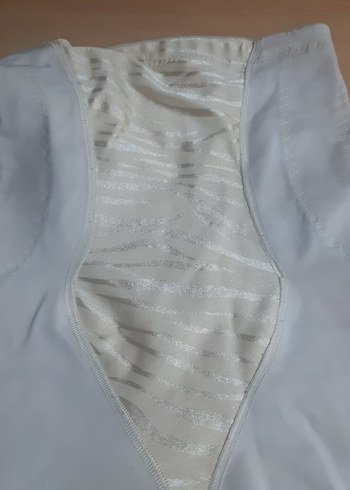 Beyaz Midi  bayan Korse 1 kere giyildi - Görsel 2