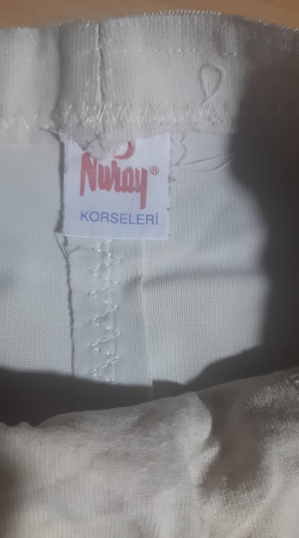 Beyaz Midi  bayan Korse 1 kere giyildi - Görsel 3