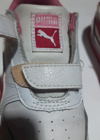 PUMA  markaKız Çocuk Beyaz Cırtlı Spor ayakkabı - Görsel 2