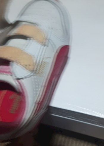 PUMA  markaKız Çocuk Beyaz Cırtlı Spor ayakkabı - Görsel 8