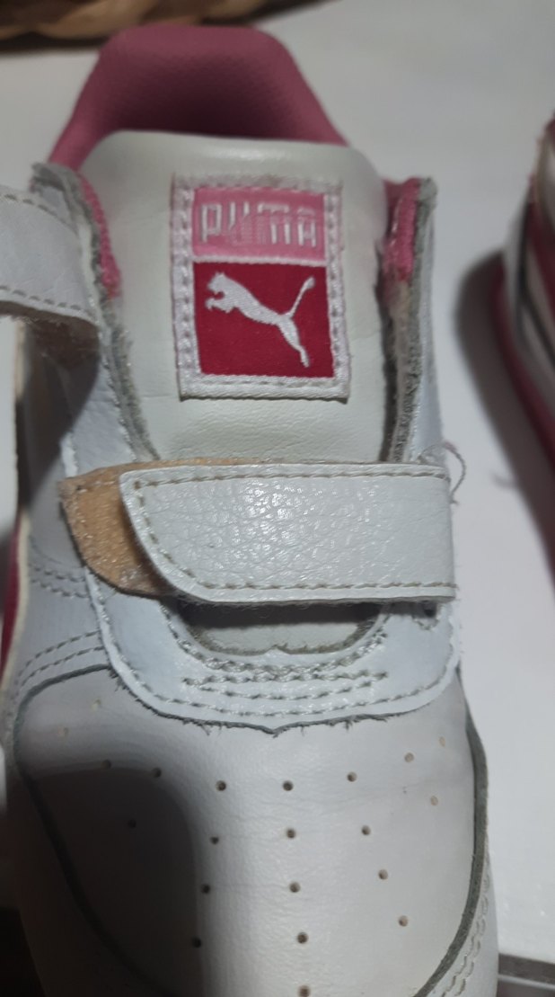 PUMA  markaKız Çocuk Beyaz Cırtlı Spor ayakkabı - Görsel 2