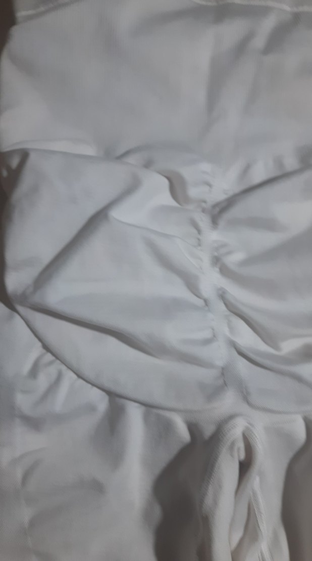 Beyaz Elastik Kumaşlı Mini kırık beyaz korse - Görsel 3