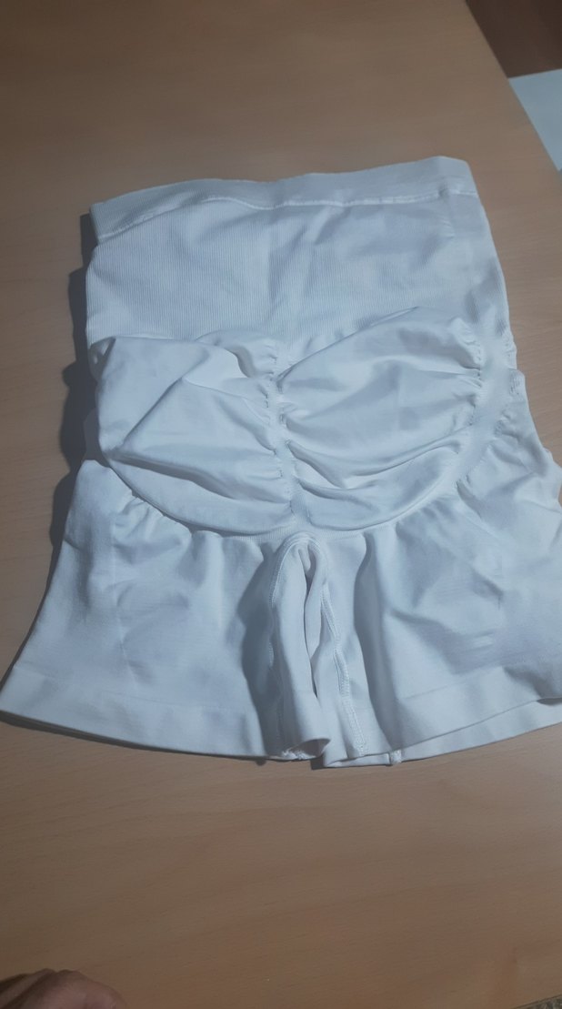 Beyaz Elastik Kumaşlı Mini kırık beyaz korse - Görsel 2