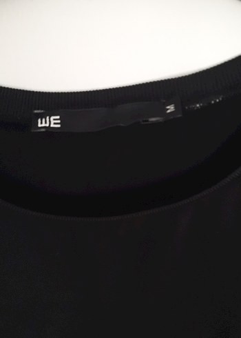 Siyah dantelli kısa kol tatillik tşort - Görsel 4