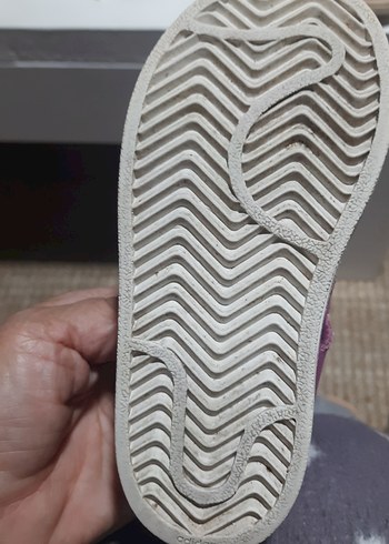 Mor Kız Çocukları İçin Adidas Cırt Cırtlı Spor Ayakkabı - Görsel 8