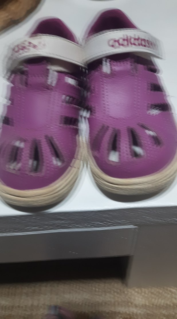 Mor Kız Çocukları İçin Adidas Cırt Cırtlı Spor Ayakkabı - Görsel 2