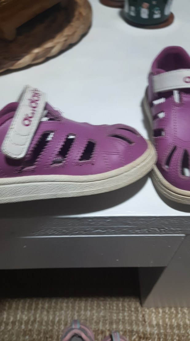 Mor Kız Çocukları İçin Adidas Cırt Cırtlı Spor Ayakkabı - Görsel 4