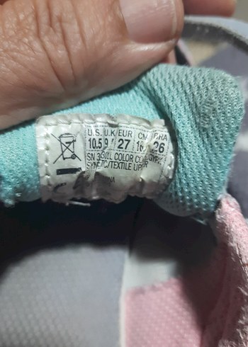 skechers Kız Çocuk Pembe Gri Yılan Desenli S-Lights Spor Ayakkab - Görsel 4