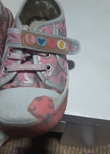 genesiz Kız Çocuk Pembe Bağcıksız Spor Ayakkabı - Görsel 3