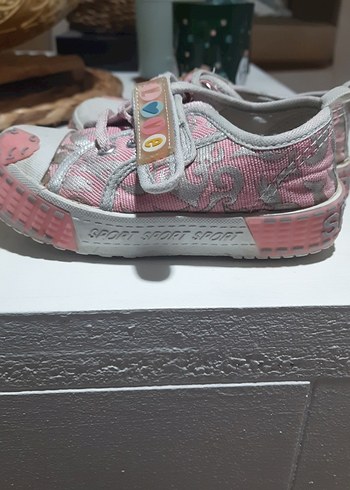 genesiz Kız Çocuk Pembe Bağcıksız Spor Ayakkabı - Görsel 4