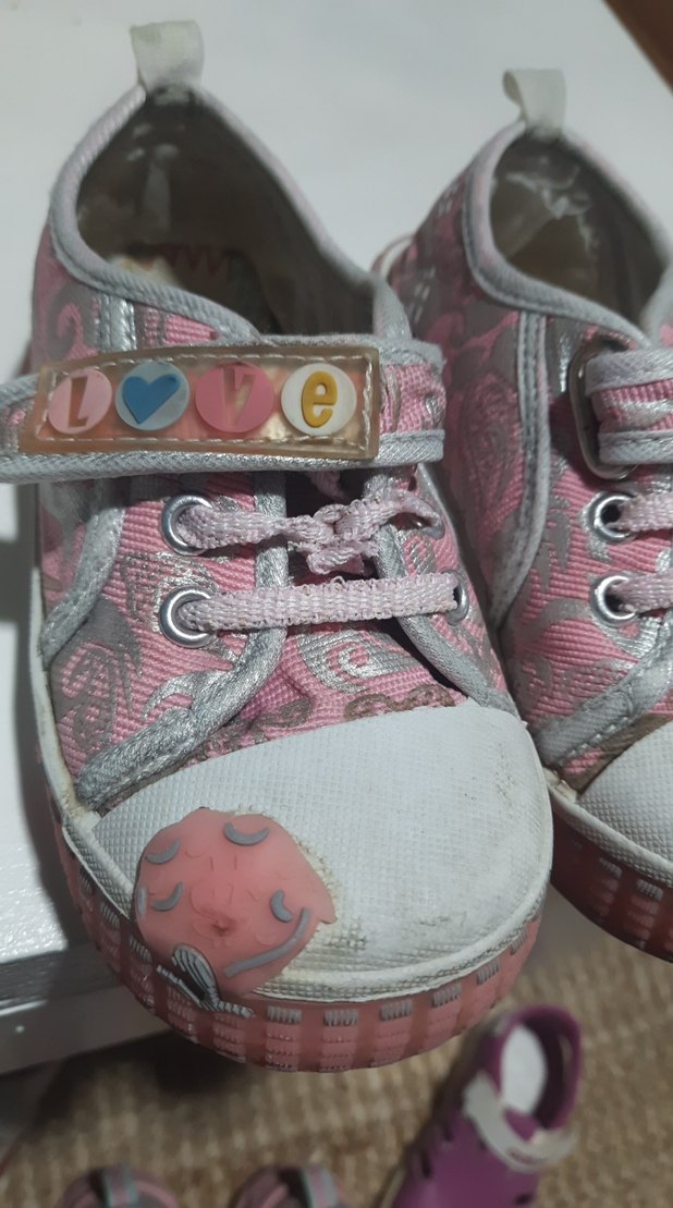 genesiz Kız Çocuk Pembe Bağcıksız Spor Ayakkabı - Görsel 2