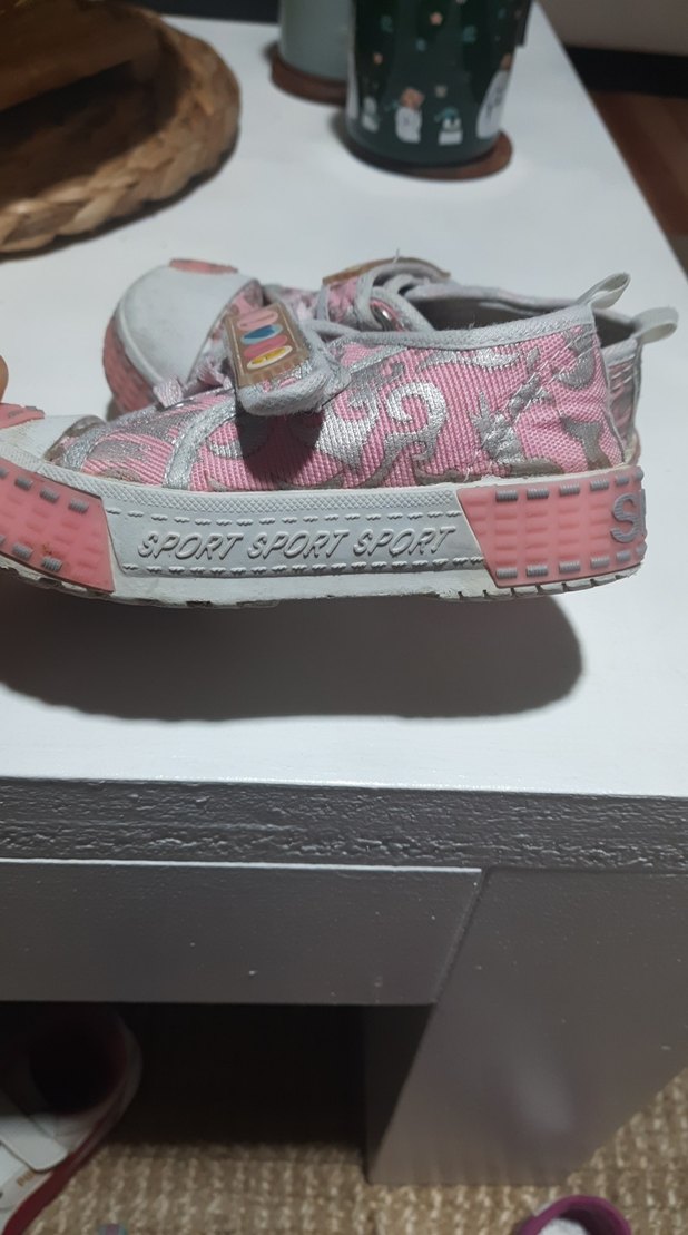 genesiz Kız Çocuk Pembe Bağcıksız Spor Ayakkabı - Görsel 5