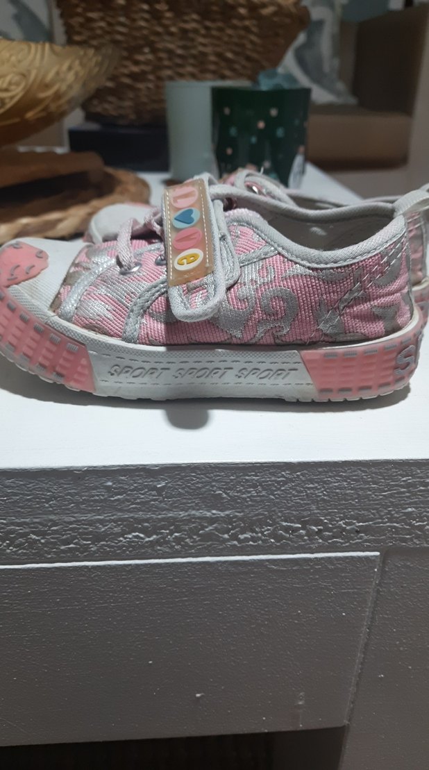 genesiz Kız Çocuk Pembe Bağcıksız Spor Ayakkabı - Görsel 4