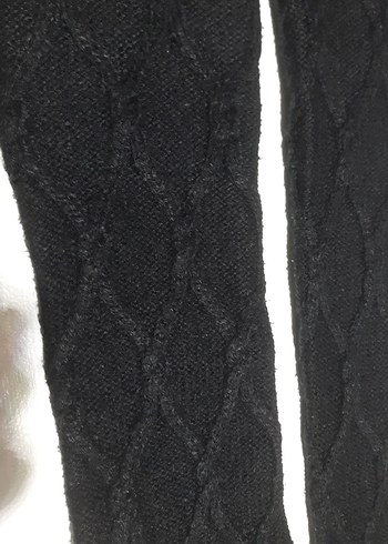 Siyah Kadın örme Eldiven - Görsel 2
