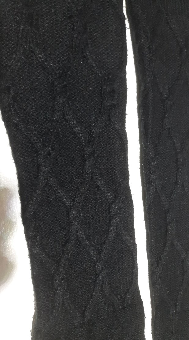 Siyah Kadın örme Eldiven - Görsel 2