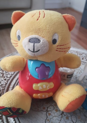 müzikli Renkli Peluş Kedi ve Oyuncak Patates Figürü tane 125 - Görsel 2