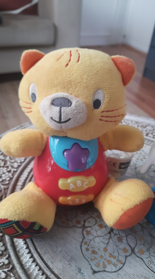 müzikli Renkli Peluş Kedi ve Oyuncak Patates Figürü tane 125 - Görsel 2