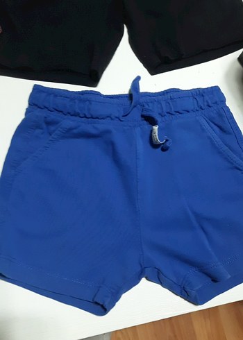 zara hm lcw markaBeyaz Pamuklu Erkek Şort - Rahat Kesim - Görsel 4