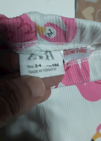 zara ve lcw marka taytlar Kız Çocuk Desenli Streç - Görsel 3