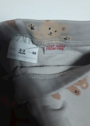 zara ve lcw marka taytlar Kız Çocuk Desenli Streç - Görsel 7