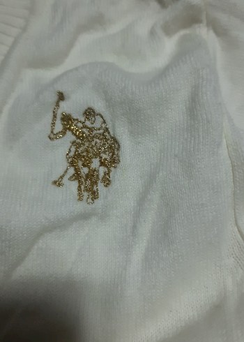 US POLO 4 yaş Beyaz Düğmeli bolero - Görsel 3