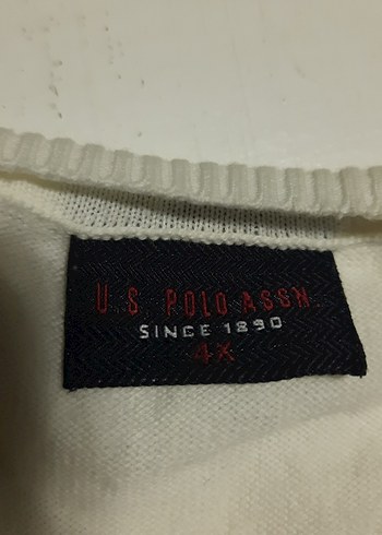 US POLO 4 yaş Beyaz Düğmeli bolero - Görsel 2