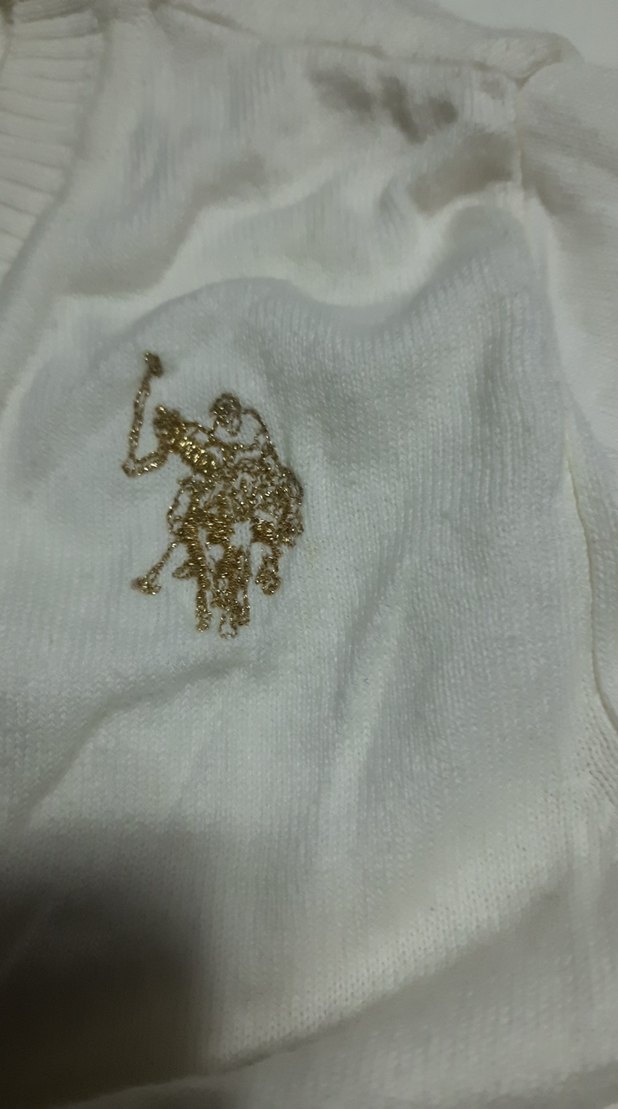 US POLO 4 yaş Beyaz Düğmeli bolero - Görsel 3