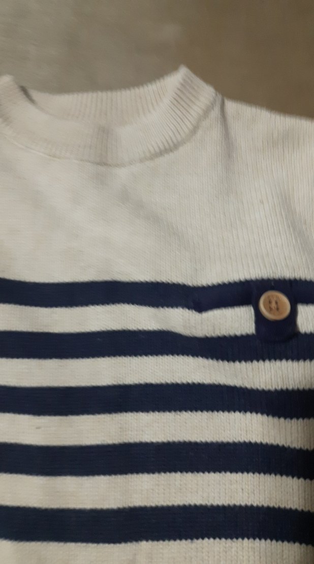 ZARA 3/4 yas Erkek Çocuk Çizgili Triko Kazak - Görsel 3