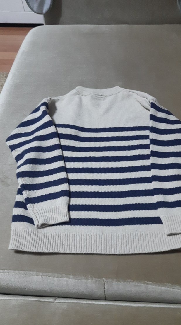 ZARA 3/4 yas Erkek Çocuk Çizgili Triko Kazak - Görsel 5