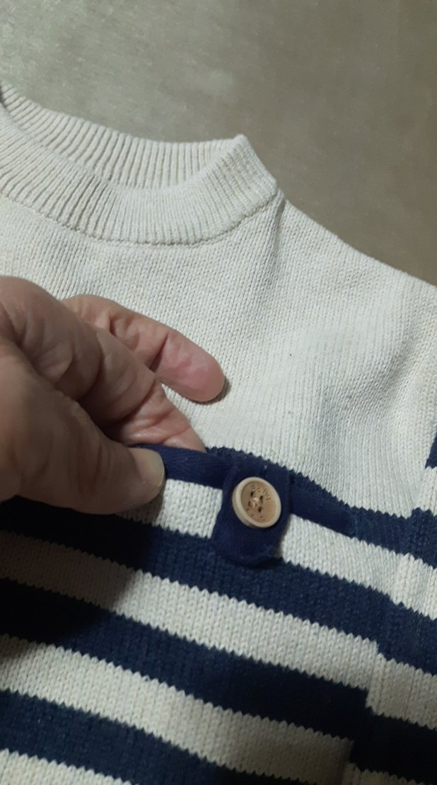 ZARA 3/4 yas Erkek Çocuk Çizgili Triko Kazak - Görsel 2