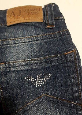 armani marka 112cm Erkek Çocuk  kot Denim Şort - Görsel 2