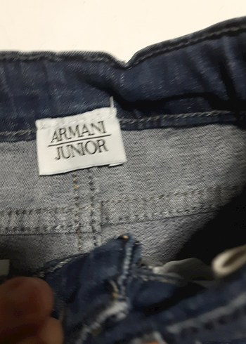 armani marka 112cm Erkek Çocuk  kot Denim Şort - Görsel 4
