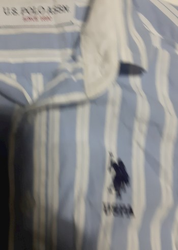 U.S. Polo Assn. Erkek çocuk Mavi Çizgili Gömlek 5/6yaş - Görsel 4