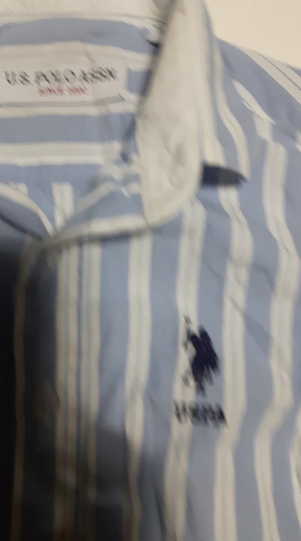 U.S. Polo Assn. Erkek çocuk Mavi Çizgili Gömlek 5/6yaş - Görsel 4