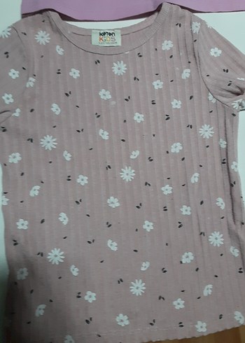 4adet Kızlar için Pastel Pembe Kısa Kollu Tişörtler tane 75tl - Görsel 7