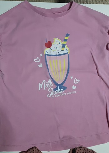 4adet Kızlar için Pastel Pembe Kısa Kollu Tişörtler tane 75tl - Görsel 11