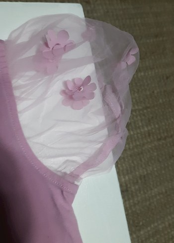 4adet Kızlar için Pastel Pembe Kısa Kollu Tişörtler tane 75tl - Görsel 6