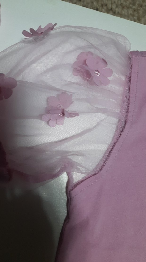 4adet Kızlar için Pastel Pembe Kısa Kollu Tişörtler tane 75tl - Görsel 5