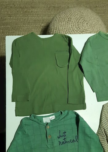 zara marka 3/4yaş Erkek Çocuk Uzun Kollu Düğmeli tşortlar 89tl - Görsel 8