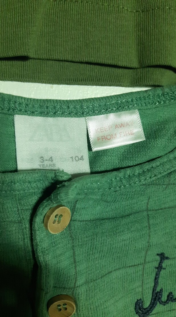 zara marka 3/4yaş Erkek Çocuk Uzun Kollu Düğmeli tşortlar 89tl - Görsel 3