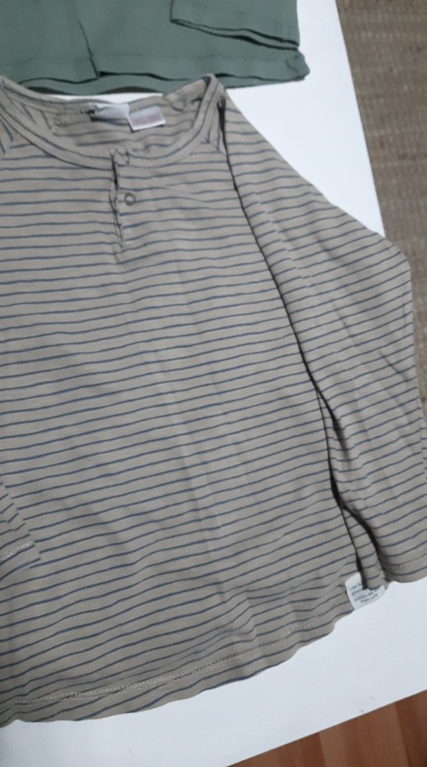zara marka 3/4yaş Erkek Çocuk Uzun Kollu Düğmeli tşortlar 89tl - Görsel 4