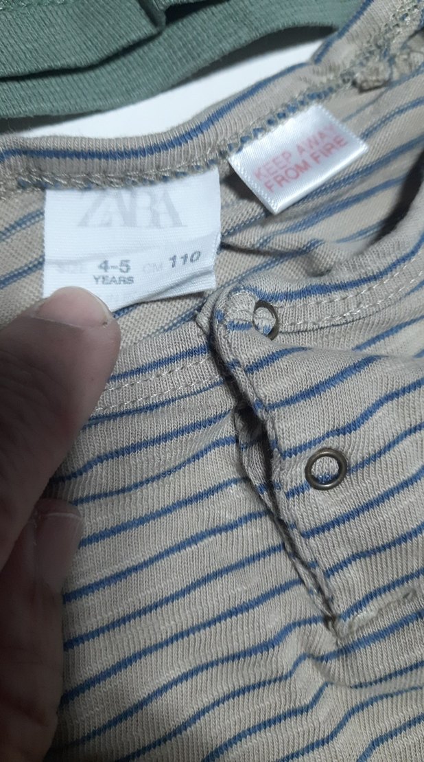 zara marka 3/4yaş Erkek Çocuk Uzun Kollu Düğmeli tşortlar 89tl - Görsel 5