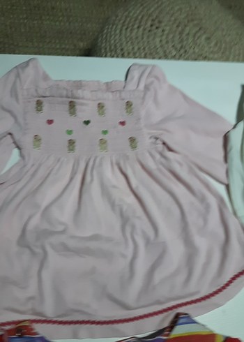 4 adet tşort tane 70 Yeşil Bağlama Desenli bluz ve tşortlar - Görsel 5